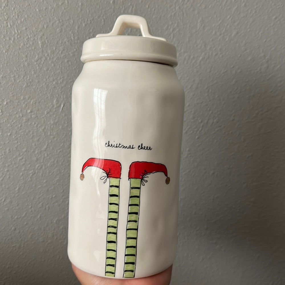 Extremely dimply 2017 Christmas cheer canister